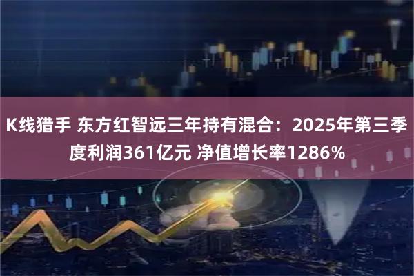 K线猎手 东方红智远三年持有混合：2025年第三季度利润361亿元 净值增长率1286%